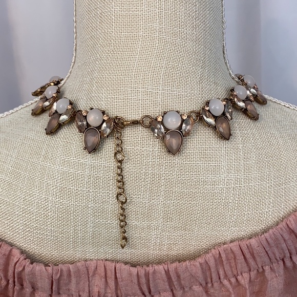 Statement Piece Necklace in Pale Pinks - Picture 4 of 5